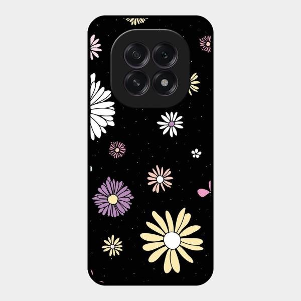 Seamless Floral Print Glass Case Cover For Oppo F29 5G
