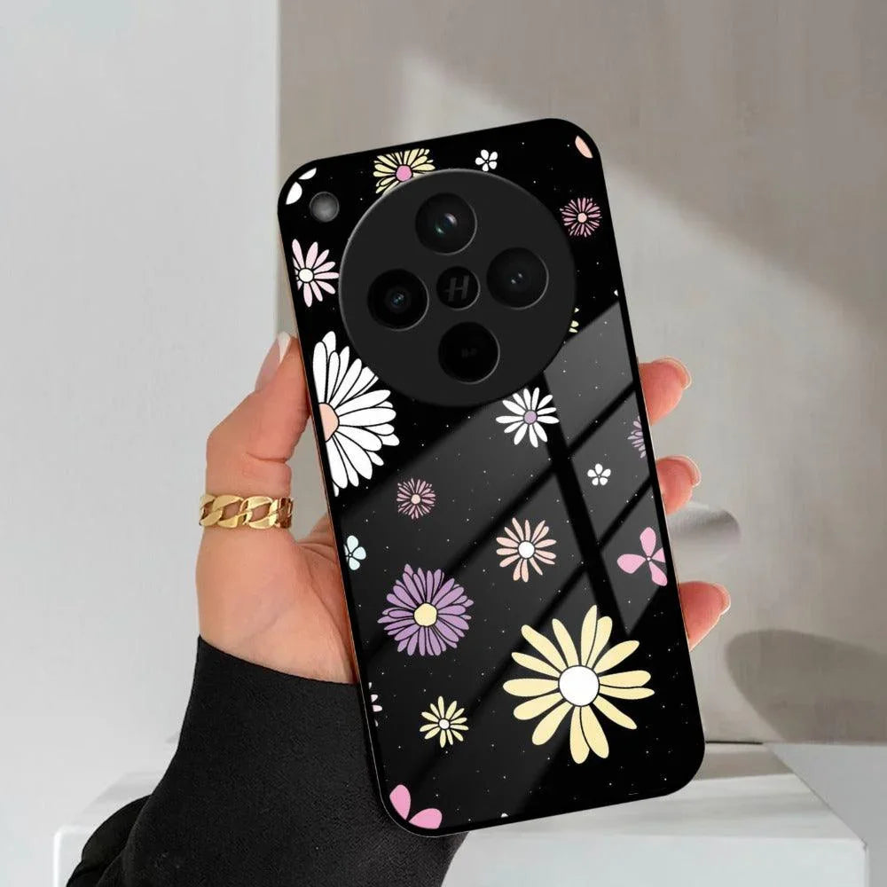 Seamless Floral Print Glass Case Cover Oppo - ShopOnCliQ