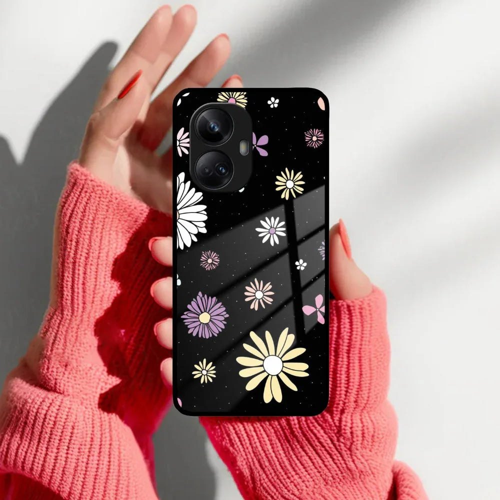 Seamless Floral Print Glass Case Cover For Realme/Narzo - ShopOnCliQ