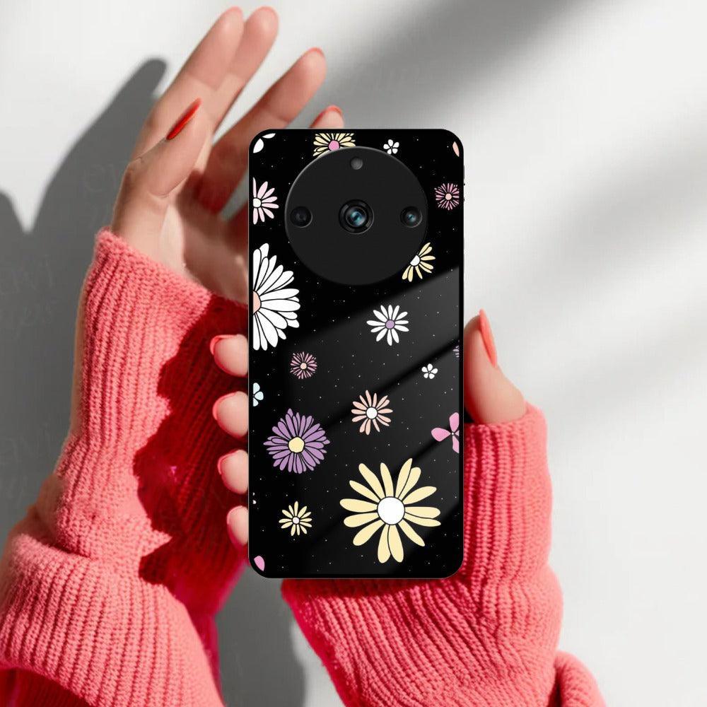 Seamless Floral Print Glass Case Cover For Realme/Narzo - ShopOnCliQ