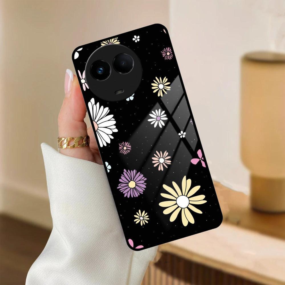 Seamless Floral Print Glass Case Cover For Realme/Narzo - ShopOnCliQ