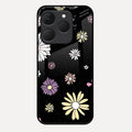 Seamless Floral Print Glass Case Cover For Realme 15T 5G