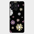 Seamless Floral Print Glass Case Cover For Realme C53
