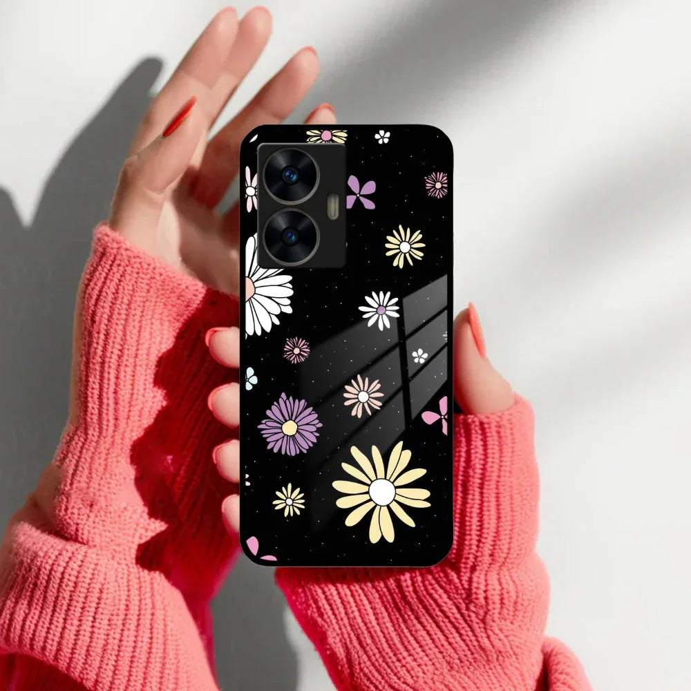 Seamless Floral Print Glass Case Cover For Realme/Narzo - ShopOnCliQ