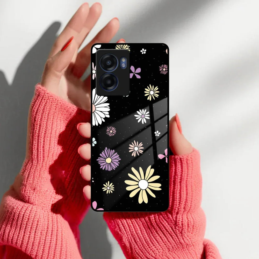 Seamless Floral Print Glass Case Cover For Realme/Narzo - ShopOnCliQ