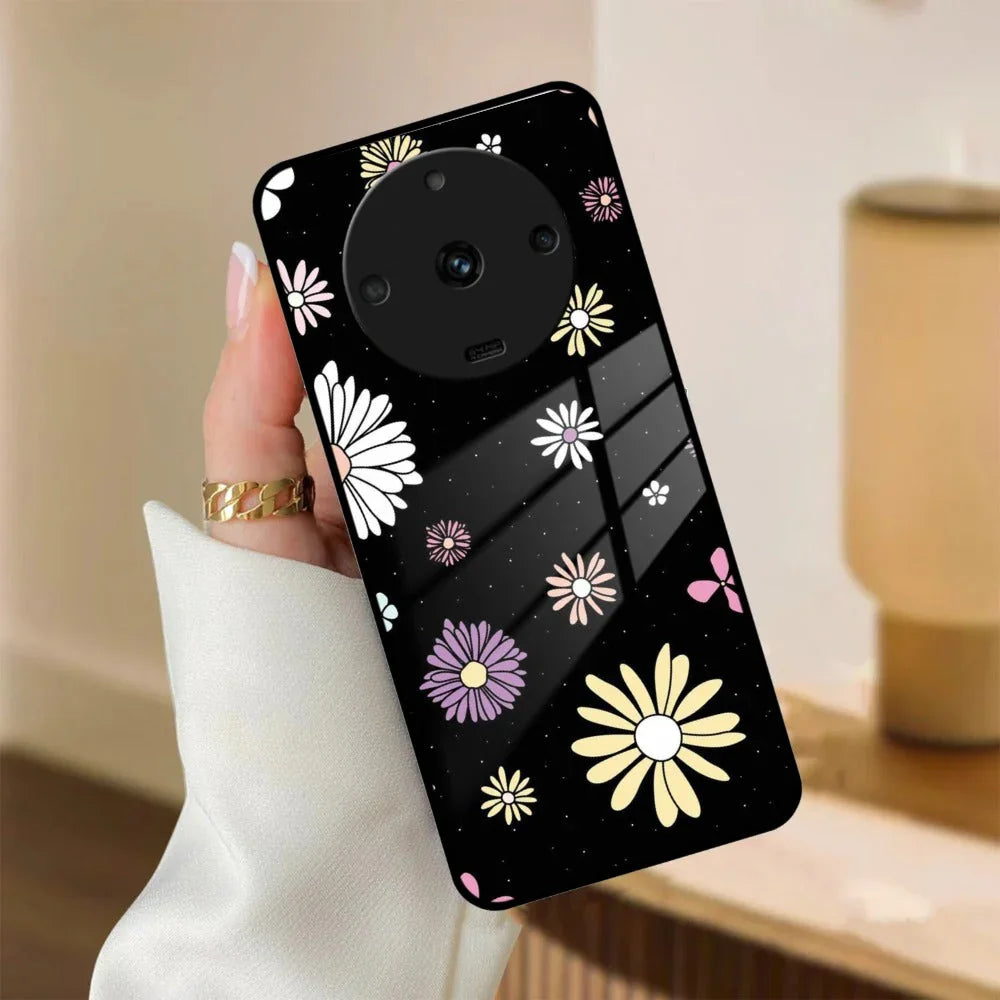 Seamless Floral Print Glass Case Cover For Realme/Narzo - ShopOnCliQ