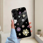Seamless Floral Print Glass Case Cover For Samsung - ShopOnCliQ