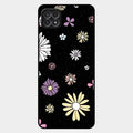 Seamless Floral Print Glass Case Cover For Samsung Galaxy F42 5G