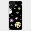 Seamless Floral Print Glass Case Cover For Samsung Galaxy M53 5G