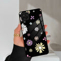 Seamless Floral Print Glass Case Cover For Samsung Galaxy A42 5G