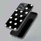 Classic Polka Dot Glass Phone Case for Oppo Reno 11 5G