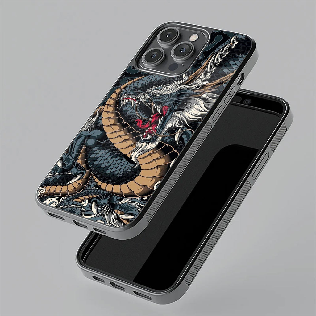 Midnight Dragon Glass Phone Case for Google Pixel 9 Pro 5G
