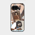 Selfie Girl Collage Glass Case Cover For Google Pixel 9A 5G