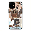 Selfie Girl Collage Glass Case Cover For iPhone 12 mini