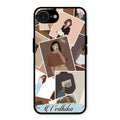 Selfie Girl Collage Glass Case Cover For iPhone 16e