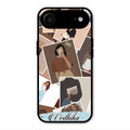 Selfie Girl Collage Glass Case Cover For iPhone Air