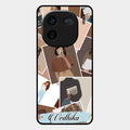 Selfie Girl Collage Glass Case Cover For Iqoo 12 5G