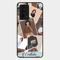 Selfie Girl Collage Glass Case Cover For Iqoo Z5 5G