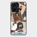 Selfie Girl Collage Glass Case Cover For Iqoo Z6 Lite 5G