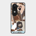Selfie Girl Collage Glass Case Cover For Iqoo Z9S 5G