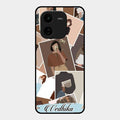 Selfie Girl Collage Glass Case Cover For Iqoo Z9X 5G