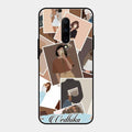 Selfie Girl Collage Glass Case Cover For Oneplus 7 Pro