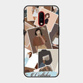 Selfie Girl Collage Glass Case Cover For Oneplus 7