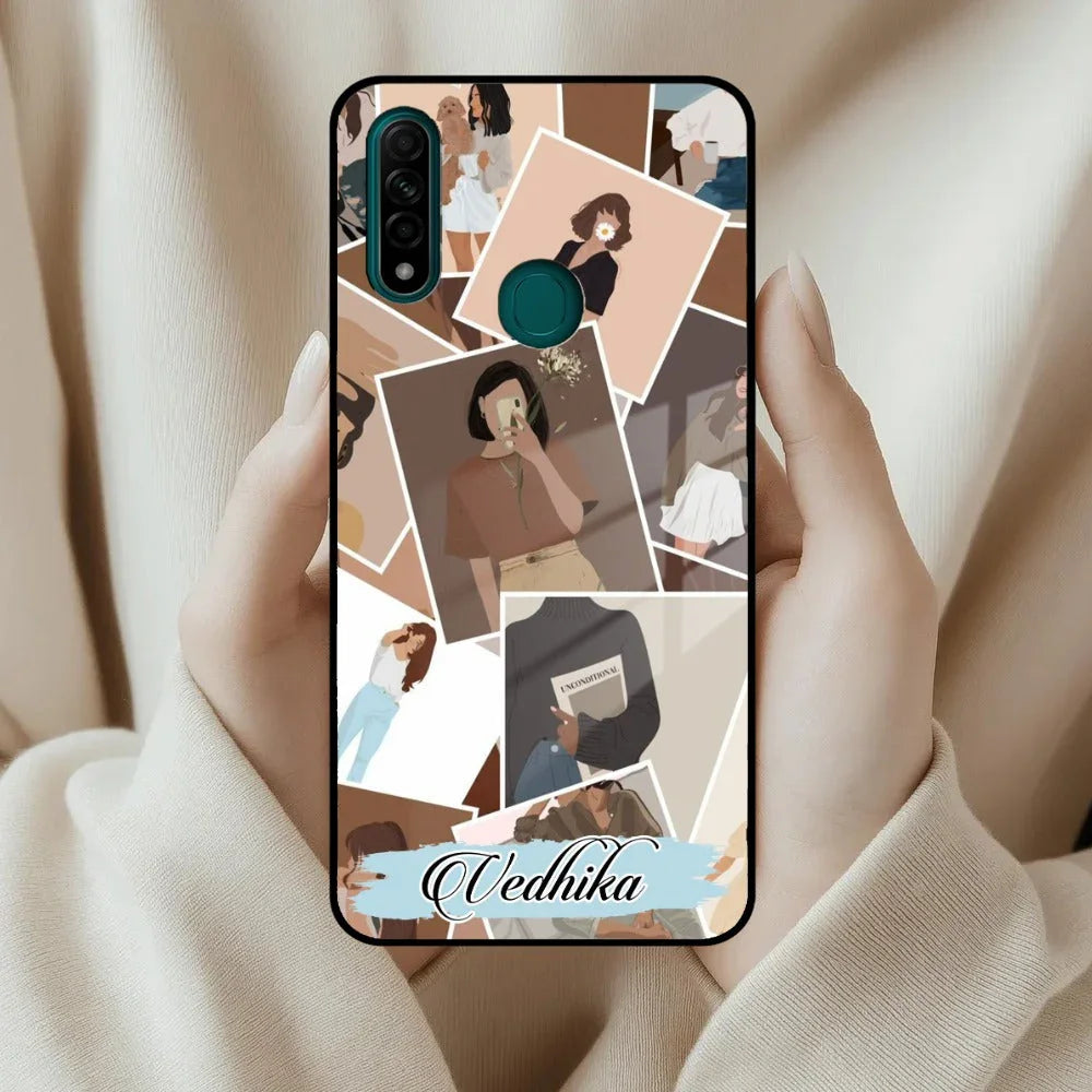 SelfieGirl Collage Glass Case Cover For Oppo - ShopOnCliQ