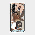 Selfie Girl Collage Glass Case Cover For Oppo A5 5G