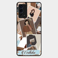 Selfie Girl Collage Glass Case Cover For Oppo A55