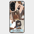 Selfie Girl Collage Glass Case Cover For Oppo A78 5G