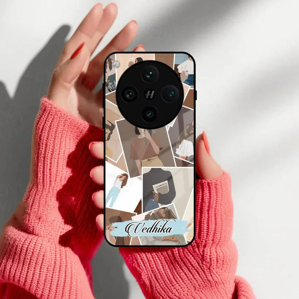 SelfieGirl Collage Glass Case Cover For Oppo - ShopOnCliQ