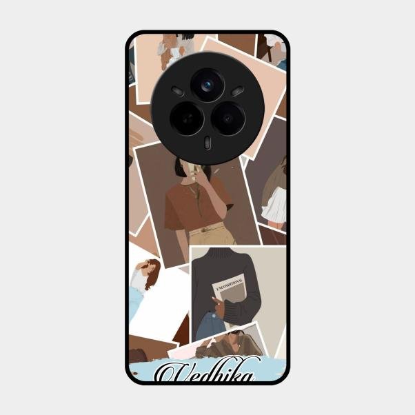Selfie Girl Collage Glass Case Cover For Realme 14 Pro Plus 5G