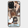 Selfie Girl Collage Glass Case Cover For Realme C35