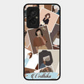 Selfie Girl Collage Glass Case Cover For Redmi 11 Prime 4G