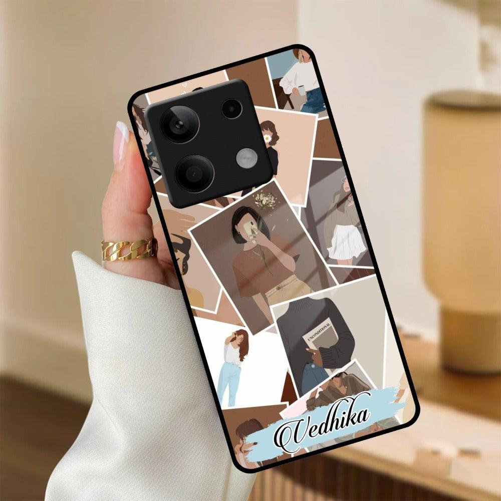Selfie Girl Collage Glass Case Cover For Redmi/Xiaomi - ShopOnCliQ
