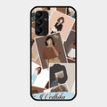 Selfie Girl Collage Glass Case Cover For Samsung Galaxy A14 5G
