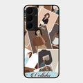 Selfie Girl Collage Glass Case Cover For Samsung Galaxy A35 5G