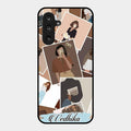 Selfie Girl Collage Glass Case Cover For Samsung Galaxy F16 5G