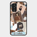 Selfie Girl Collage Glass Case Cover For Samsung Galaxy F23 5G