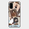 Selfie Girl Collage Glass Case Cover For Samsung Galaxy S20