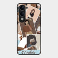Selfie Girl Collage Glass Case Cover For Vivo T4 Lite 5G
