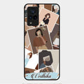 Selfie Girl Collage Glass Case Cover For Vivo V21 5G