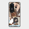 Selfie Girl Collage Glass Case Cover For Vivo V40 Pro 5G