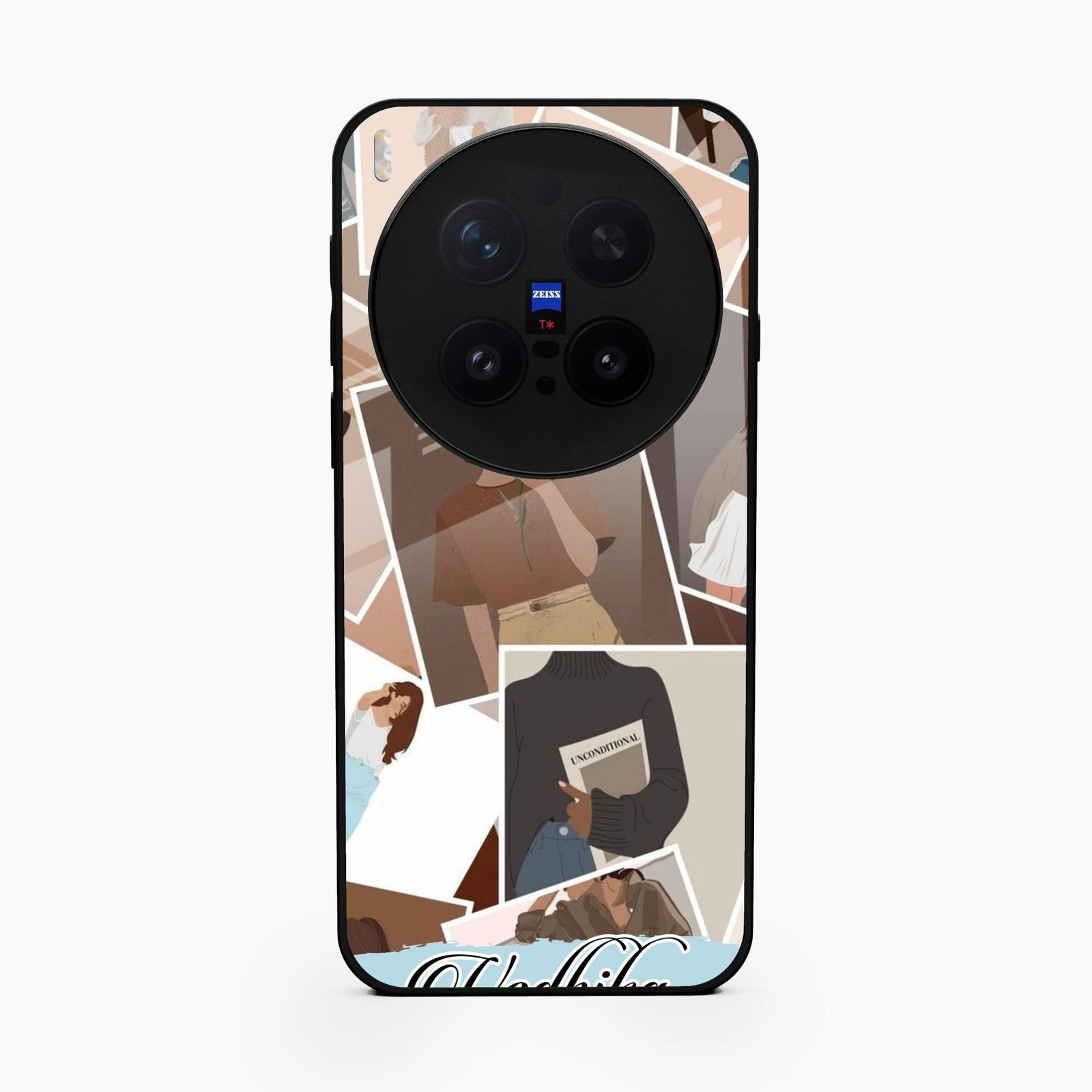 Selfie Girl Collage Glass Case Cover For Vivo X300 Pro 5G