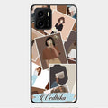 Selfie Girl Collage Glass Case Cover For Vivo Y01