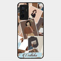 Selfie Girl Collage Glass Case Cover For Vivo Y75 4G