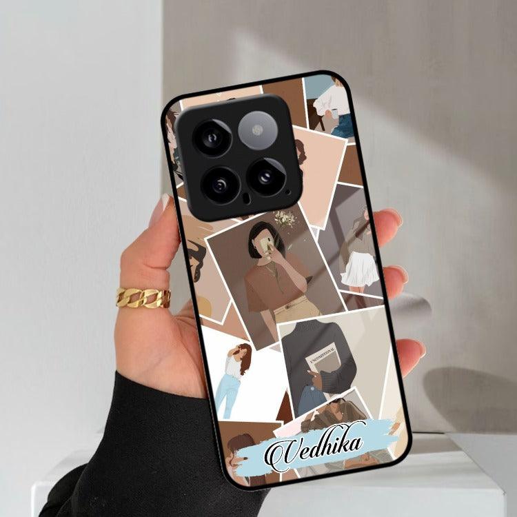 Selfie Girl Collage Glass Case Cover For Redmi/Xiaomi - ShopOnCliQ
