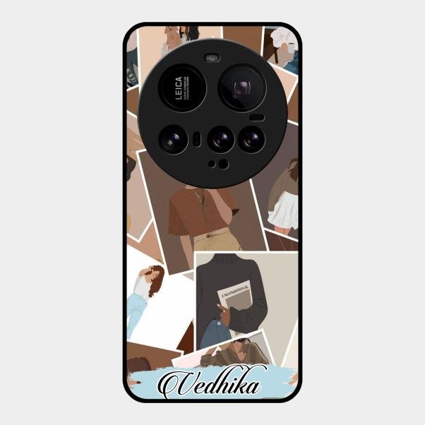 Selfie Girl Collage Glass Case Cover For Xiaomi 15 Ultra 5G