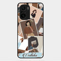Selfie Girl Collage Glass Case Cover For Xiaomi Mi 11X 5G